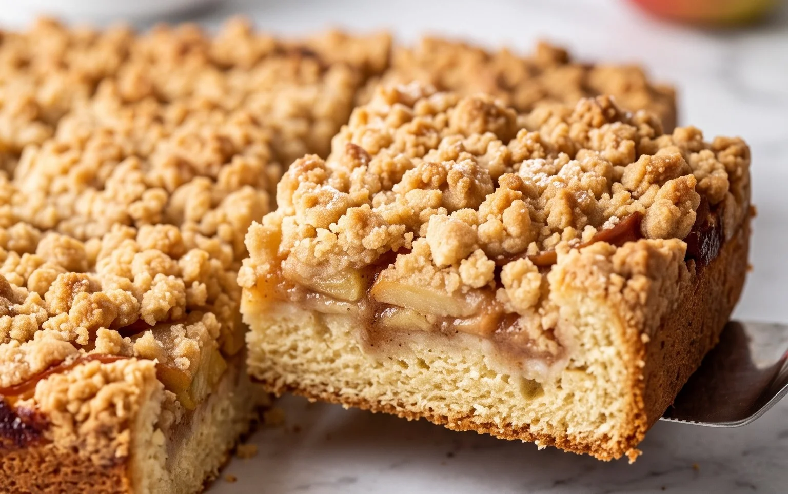 Apfelkuchen vom Blech mit Streusel: Einfach lecker